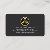 金ゴールドラインプロフェッショナルドライバ 名刺 (裏面)