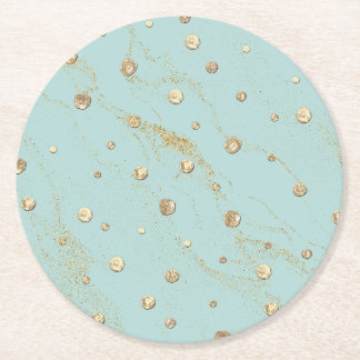 金ゴールドラウンドコースター ラウンドペーパーコースター