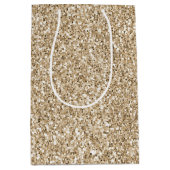 金ゴールドラクセグリッター     ミディアムペーパーバッグ (正面)