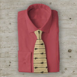 金ゴールドラクロスブラックスティックと点々のあるラインパターン ネクタイ