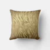 金ゴールドラグジュアリーゼブラジャングルサファリグラム クッション (裏面)