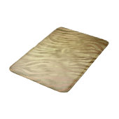 金ゴールドラグジュアリーゼブラジャングルサファリグラム バスマット (アングル)