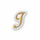 金ゴールドラグジュアリーモノグラムI シール (正面)