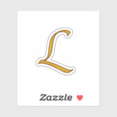 金ゴールドラグジュアリーモノグラムL シール (シート)