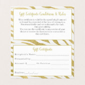 金ゴールドラグジュアリー折り畳み名刺 名刺 (内部フラット)