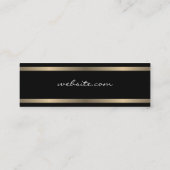 金ゴールドラグジュートリム スキニー名刺 (裏面)