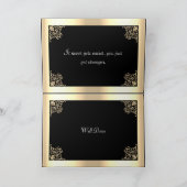 金ゴールドラグビースポーツ大会祝い カード (内部)