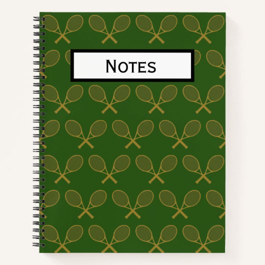 金ゴールドラケット ノートブック (正面)