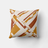 金ゴールドラストベージュサウスウエストルックアゴナル抽象芸術 クッション (裏面)