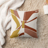 金ゴールドラストベージュマウヴホワイトアモダンート抽象芸術 クッション (ブランケット)