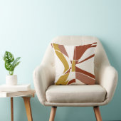 金ゴールドラストベージュマウヴホワイトアモダンート抽象芸術 クッション (椅子)