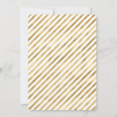 金ゴールドラッキースター1歳のパーティの招待状 招待状 (裏面)