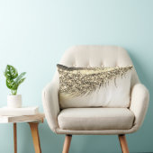 金ゴールドラックスメイクアップラッシュシャンパンホワイト ランバークッション (椅子)