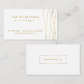 金ゴールドラックスモダンプロフェッショナル 名刺 (正面/裏面)