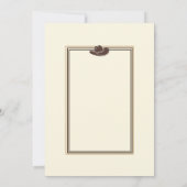 金ゴールドラッシュゴールデンイヤーズ西ヴィンテージ誕生日 招待状 (裏面)