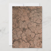 金ゴールドラッシュパーティー誕生日の招待状 招待状 (裏面)