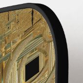 金ゴールドラッシュピックボールパドル ピックルボールラケット (左詳細)