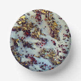 金ゴールドラッシュボウル、7インチ紙ボウル ペーパーボウル