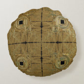 金ゴールドラッシュラウンドクッション ラウンドクッション (裏面)