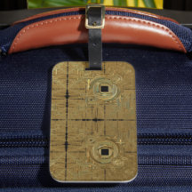 金ゴールドラッシュラゲッジタグ