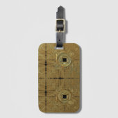 金ゴールドラッシュラゲッジタグ ラゲッジタグ (正面縦)