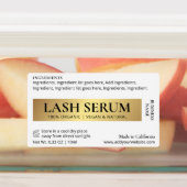 金ゴールドラッシュ血清マスカラ化粧用チューブラベル ラベル (貼付)