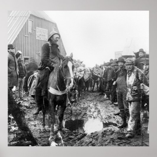 金ゴールドラッシュinアラスカ, 1890年代 ポスター (正面)