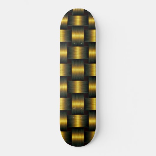 金ゴールドラティスカートボード スケートボード (正面)