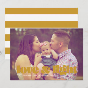 金ゴールドラブアンドライトフォトハヌカ独身のーカード シーズンカード