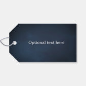 金ゴールドラブスクリプト海軍ブルー白フローラ結婚のgi ギフトタグ (裏面横)