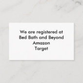 金ゴールドラブハートと紫色のアザラシのレジストリカード エンクロージャーカード (裏面)