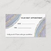 金ゴールドラベモダンンダージオードゲートアポイントメント 予約カード (裏面)