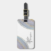 金ゴールドラベモダンンダーGeodeゲート – ラゲッジタグ (正面縦)