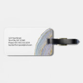 金ゴールドラベモダンンダーGeodeゲート – ラゲッジタグ (裏面横)