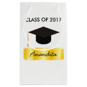 金ゴールドラベル卒業 スモールペーパーバッグ (裏面)