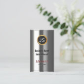 金ゴールドラベル王室のクロムメタルルック名刺 名刺 (スタンド正面)