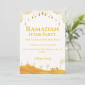 金ゴールドラマエレガントダンイフタルパーティー 招待状 (スタンド正面)