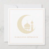 金ゴールドラマダンムバラククレセントムーンモスク シーズンカード (正面)