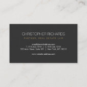 金ゴールドラムヘッドプロフェッショナル名刺 名刺 (裏面)