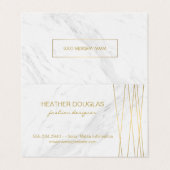 金ゴールドラモダンックス（大理石） 名刺 (外部フラット)