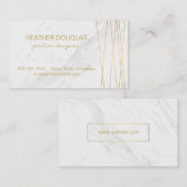 金ゴールドラモダンックス（大理石） 名刺 (正面/裏面)