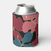 金ゴールドランエレガント、フローララインアート。 缶クーラー (缶正面)