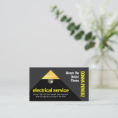 金ゴールドランプシェードバルブ照明 名刺 (スタンド正面)