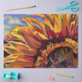 金ゴールドラージサンフラワーコレクシエレガントョン 薄葉紙 (クラフト)