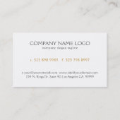 金ゴールドリップと幾何学模様 名刺 (裏面)