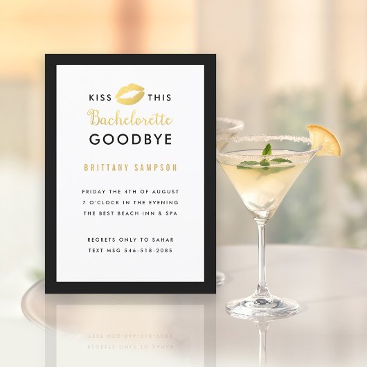 金ゴールドリップキスこのバチェロレッテさようなら 招待状