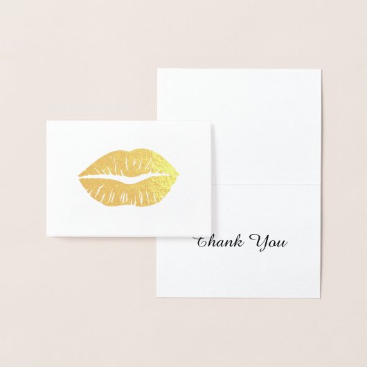 金ゴールドリップスティックありがとう 箔カード (ディスプレー)