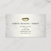 金ゴールドリップ大理石ロイヤリティカード 名刺 (裏面)