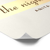 金ゴールドリハーサルディナーウェルカム ポスター (角)