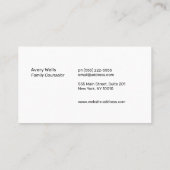 金ゴールドリバーサンセットホライズンウェルネスカウンセラーのロゴ 名刺 (裏面)